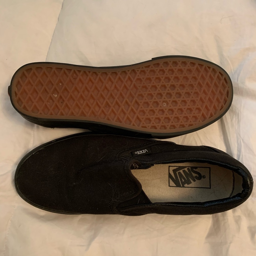 black slip on vans
